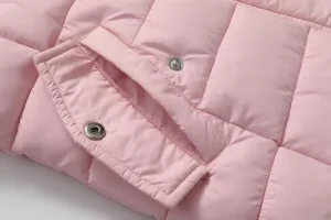 Womens Winter Waterproof Pink Long Coat by Jacket Field