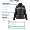Azaria Women Black High Collar Puffer Jacket by Jacket Field