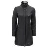 Black Shearling Coat Womens with Fur Hood by Jacket Field