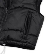 Vienna Womens Black Gilet Puffer Vest by Jacket Field