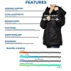 Kimber Womens Black Packable Puffer Coat by Jacket Field