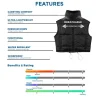 Vienna Womens Black Gilet Puffer Vest by Jacket Field