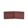 Mens Burgundy Bi-Fold Leather Wallet by Jacket Field