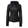 Tralee Black Leather Bomber Jacket Women by Jacket Field