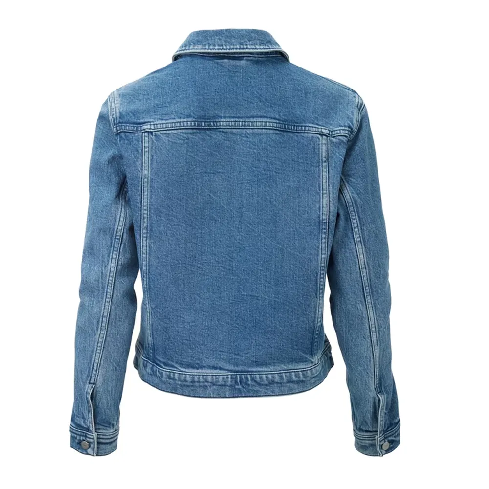 Womens Denim Trucker Blue Jacket by Jacket Field