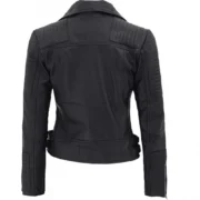 Bari Black Premium Leather Womens Jacket Motorcycle by Jacket Field