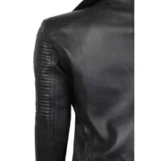 Black Lambskin Leather Womens Jacket Motorcycle by Jacket Field
