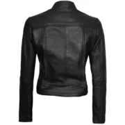 Stylish Black Leather Womens Jacket Motorcycle by Jacket Field