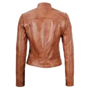 Amy Tan Leather Womens Jacket Motorcycle by Jacket Field
