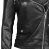 Rachel Black Lambskin Leather Womens Jacket Motorcycle by Jacket Field