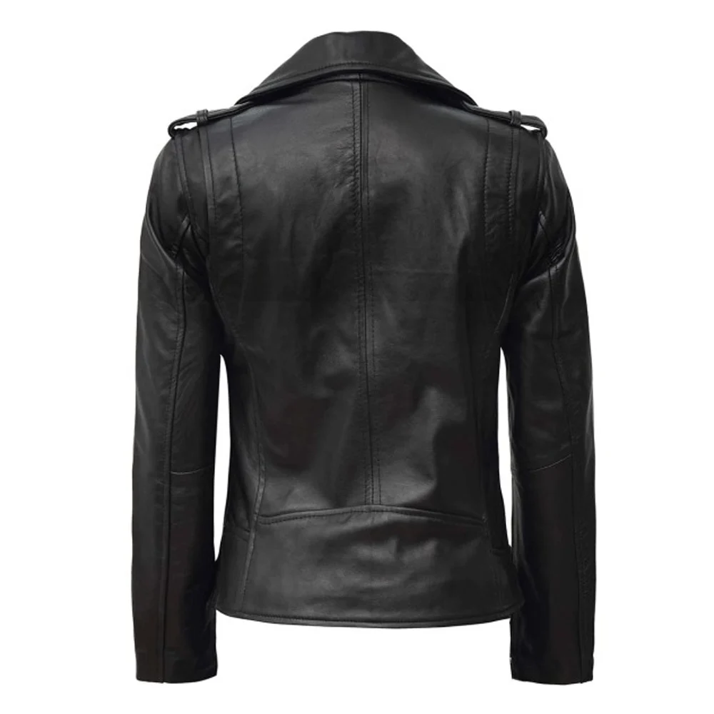 Kirsten Black Leather Womens Jacket Motorcycle by Jacket Field