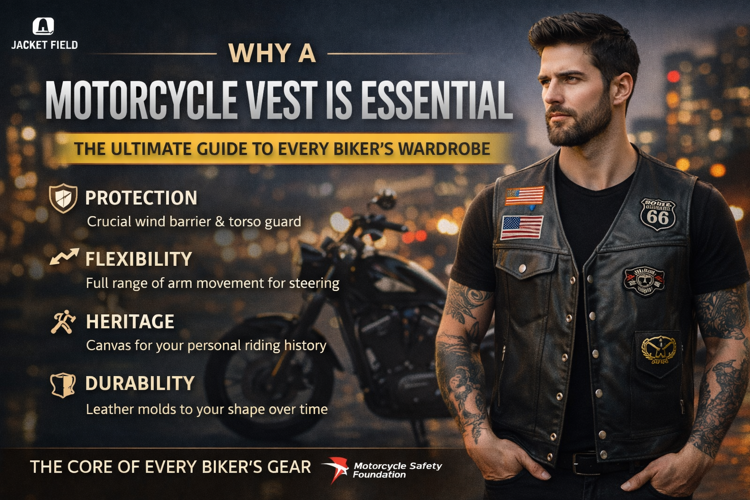 7 Proven Reasons a Motorcycle Vest Defines True Biker Style