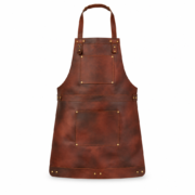 Boiardi Dark Brown Full Grain Leather Apron