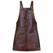 Ragnar Dark Brown Full Grain Leather Apron