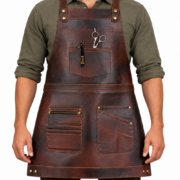 Ragnar Dark Brown Full Grain Leather Apron