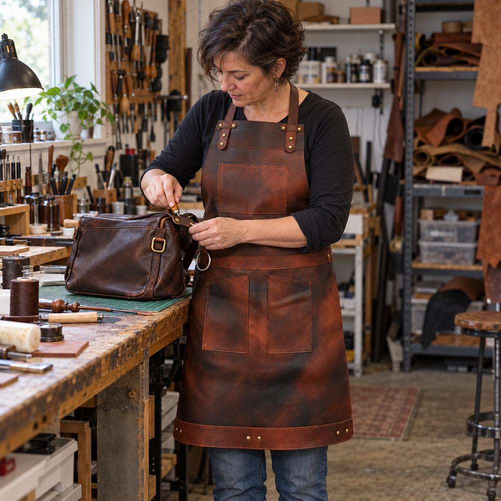 Butcher Full Grain Handmade Leather Apron