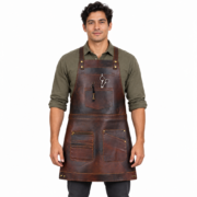 Ragnar Dark Brown Full Grain Leather Apron