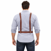 Men’s Green Crazy Horse Leather Blacksmith Apron