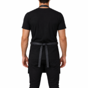 Rachel Black Full Grain Leather Apron