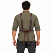 Ragnar Dark Brown Full Grain Leather Apron
