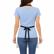 White Polyester Custom Teacher Apron by Jacket Field