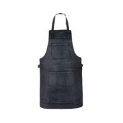 Black Wax Full Grain Leather Apron by Jacket Field