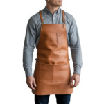 Men’s Brown Crazy Horse Leather Blacksmith Apron by Jacket Field