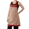 Red Apples Polyester Teacher Apron Personalised School Gift by Jacket Field