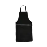 Black Wax Full Grain Leather Apron by Jacket Field