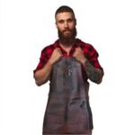 Ragnar Dark Brown Full Grain Leather Apron by Jacket Field