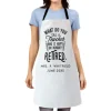 White Polyester Custom Teacher Apron by Jacket Field