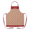 Red Apples Polyester Teacher Apron Personalised School Gift by Jacket Field