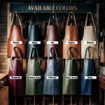 Men’s Rich Maroon Crazy Horse Leather Blacksmith Apron by Jacket Field