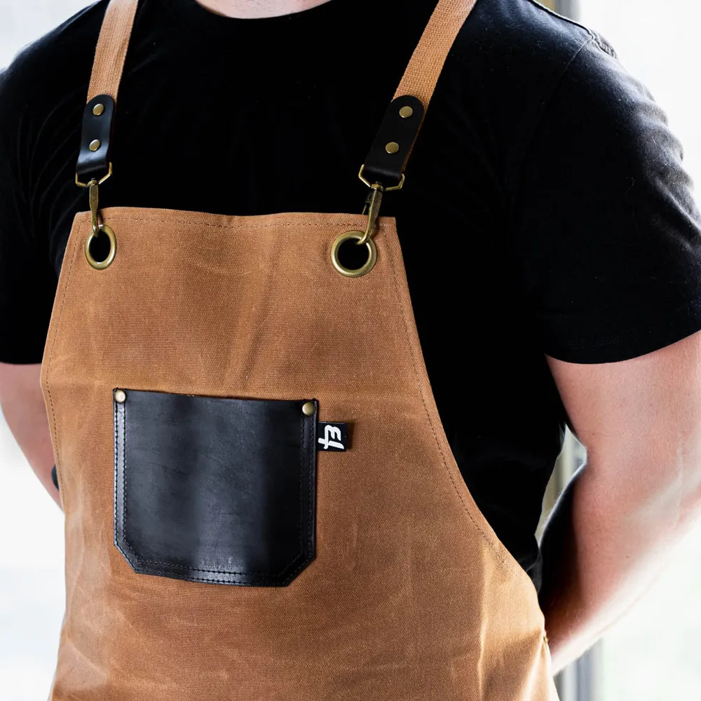 The Grill Master – BBQ Chef Leather Apron by Jacket Field