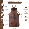 Wayland Cognac Brown Leather Apron by Jacket Field
