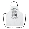 White Polyester Custom Teacher Apron by Jacket Field