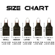 Men’s Black Crazy Horse Leather Apron by Jacket Field