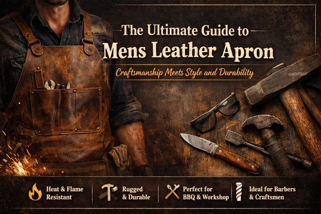 Mens Leather Apron: Craftsmanship, Style & Durability
