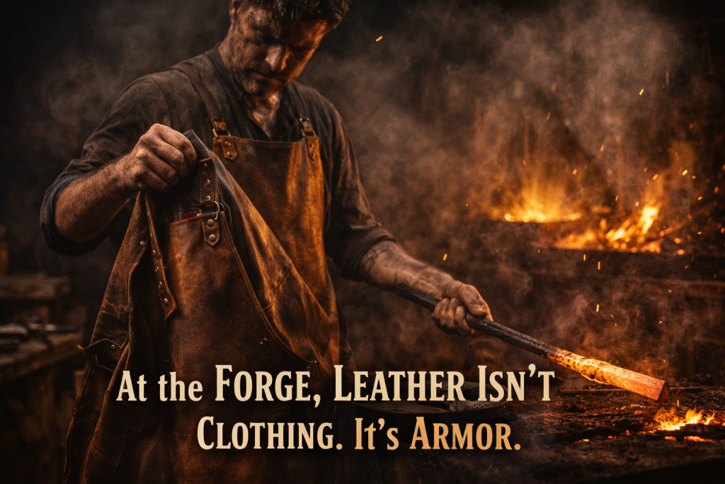 Ultimate Leather Blacksmith Apron: Fire-Tested Protection