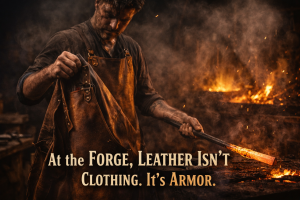 Ultimate Leather Blacksmith Apron: Fire-Tested Protection