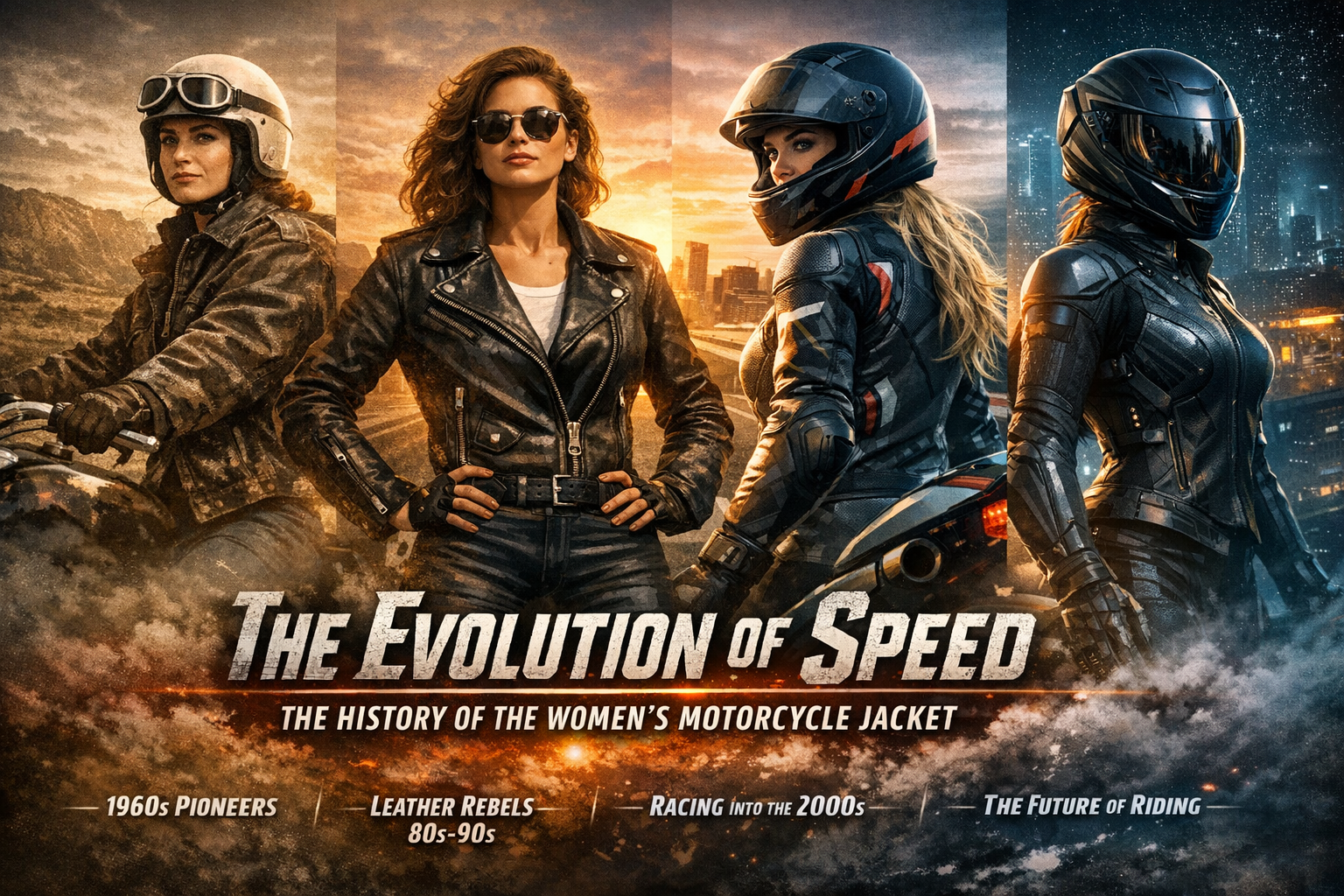 The Evolution of the Womens Motorcycle Jacket Style & Safety