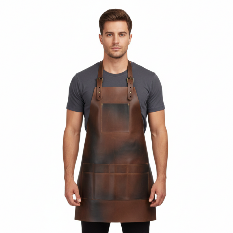 The Nick Woodworking Leather Apron by Jacket Field