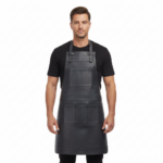 Black Wax Full Grain Leather Apron by Jacket Field