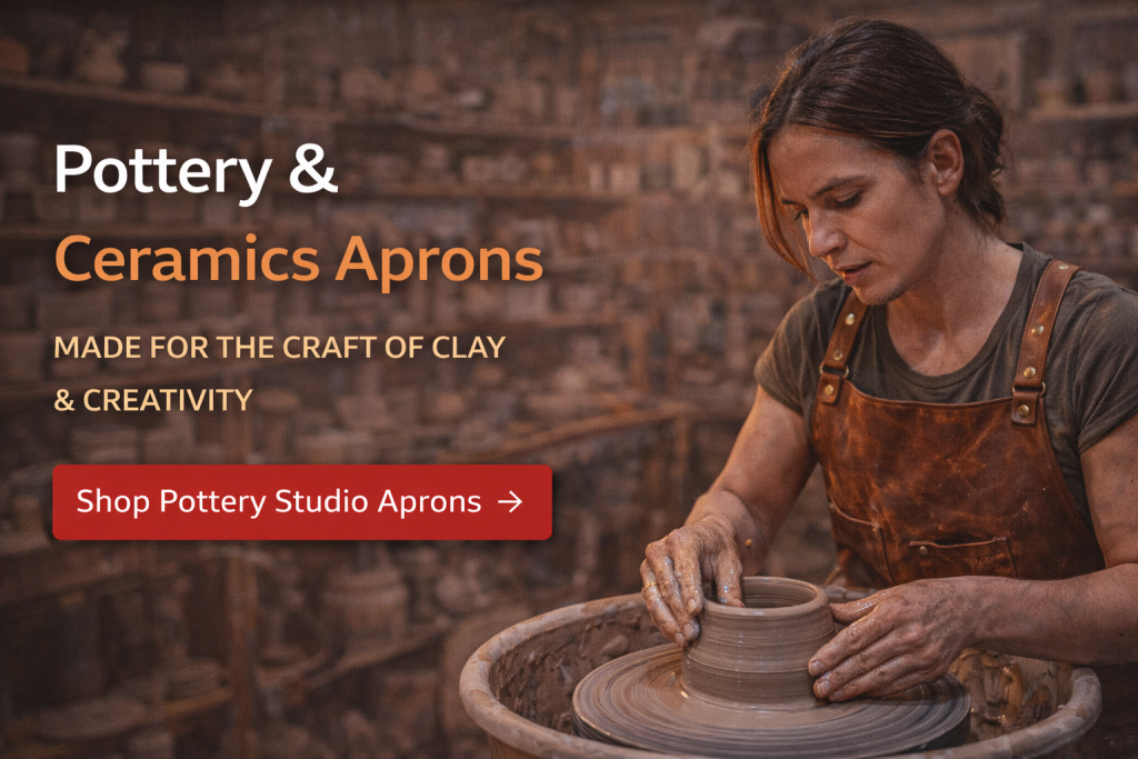 Professional Pottery Apron: Shop Leather & Studio Aprons