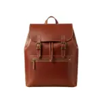 Unisex Black Genuine Cowhide Leather Backpack Laptop Bag by Jacket Field