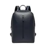 Men & Women Navy-Blue Cowhide Leather Backpack by Jacket Field