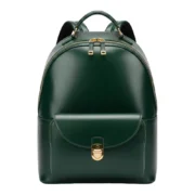 Women’s Green Leather Backpack by Jacket Field