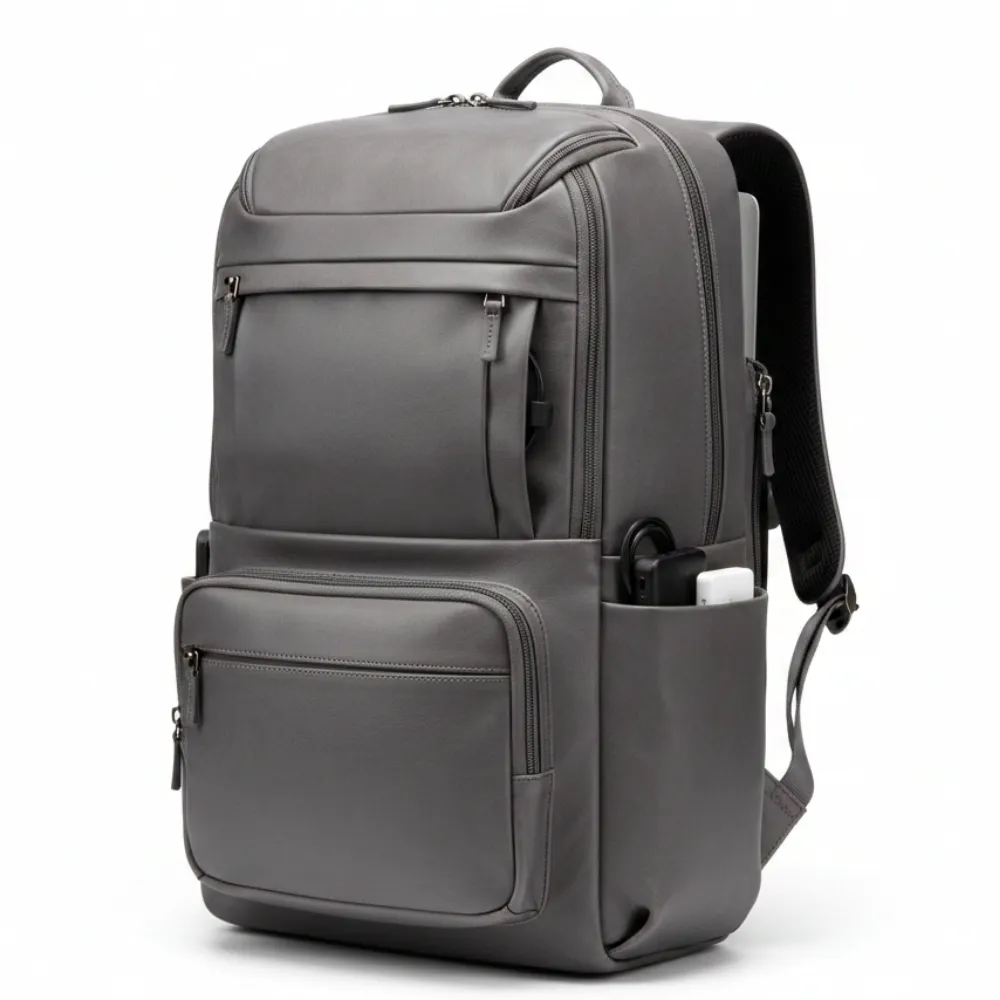 Men’s Leather Travel Backpack by Jacket Field