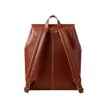 Unisex Black Genuine Cowhide Leather Backpack Laptop Bag by Jacket Field