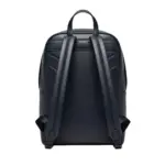Men & Women Navy-Blue Cowhide Leather Backpack by Jacket Field